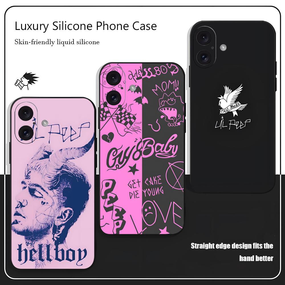 Phone Cases For Iphone 16 - Coque de téléphone souple antichoc noire