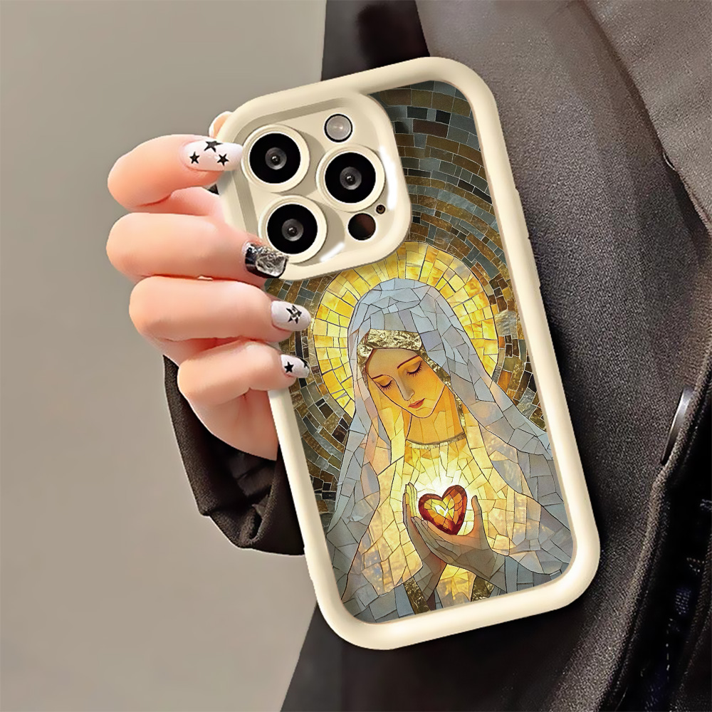 Phone Cases For Iphone 16 - Coque de téléphone de style vitrail